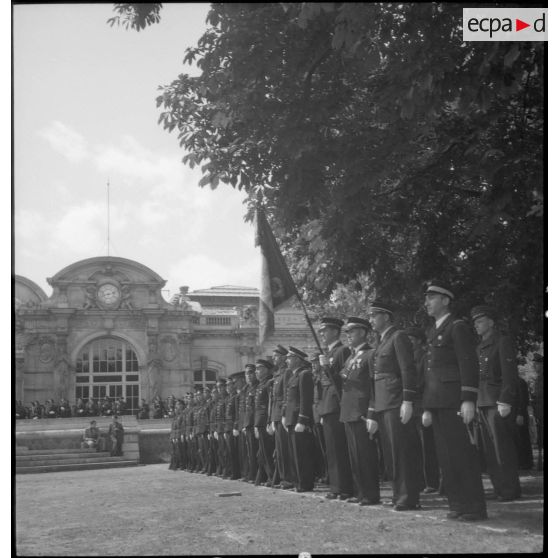 Détachement de l'armée de l'Air en place pour la cérémonie.