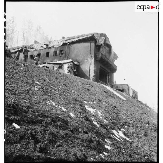 La résidence du Berghof d'Adolf Hitler située à l'Obersalzberg, dominant Berchtesgaden.